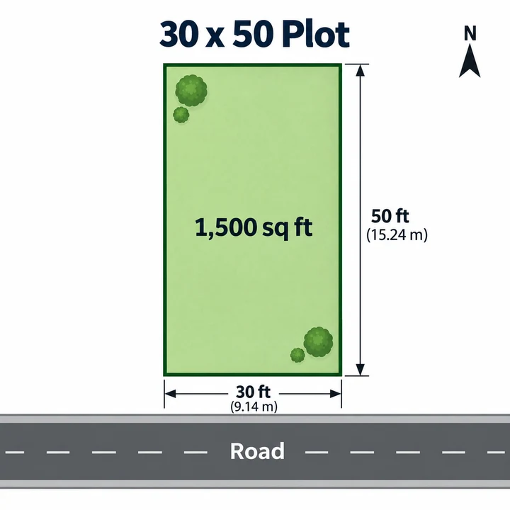 Sattva Ekatra 30 x 50 ft plot plan, 1,500 sq ft (9.14 x 15.24 m) Sattva Ekatra 30 x 50 ft plot plan, 1,500 sq ft (9.14 x 15.24 m)